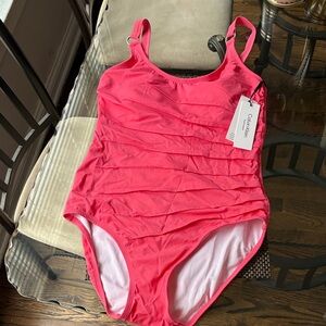 Calvin Klein women’s Coral One Piece Swimsuit